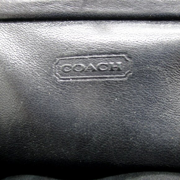 Vintage COACH Black Soft Leather Kisslock Change Purse Quiet Luxury 1980's - Picture 6 of 7